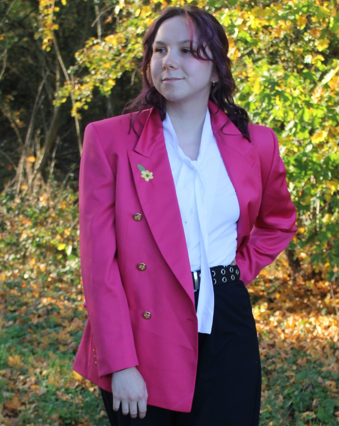veste Upcycling brodée, sur cliente