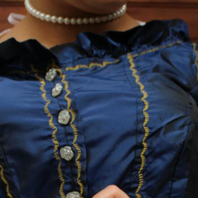 Détails Robe d'intérieur 2nd Empire